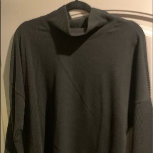 Black knitted turtleneck